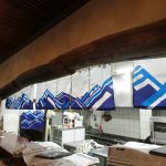 城崎温泉おけしょう鮮魚様ー暖簾（特注のれん）