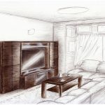 壁面収納型テレビボード