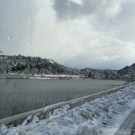 雪景色の山陰景色