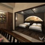 インテリアデザインCGパース　湖畔に佇むはなれ宿「水屋敷」様